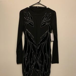 GUESS Brand New Elegant Black Flattering Dress